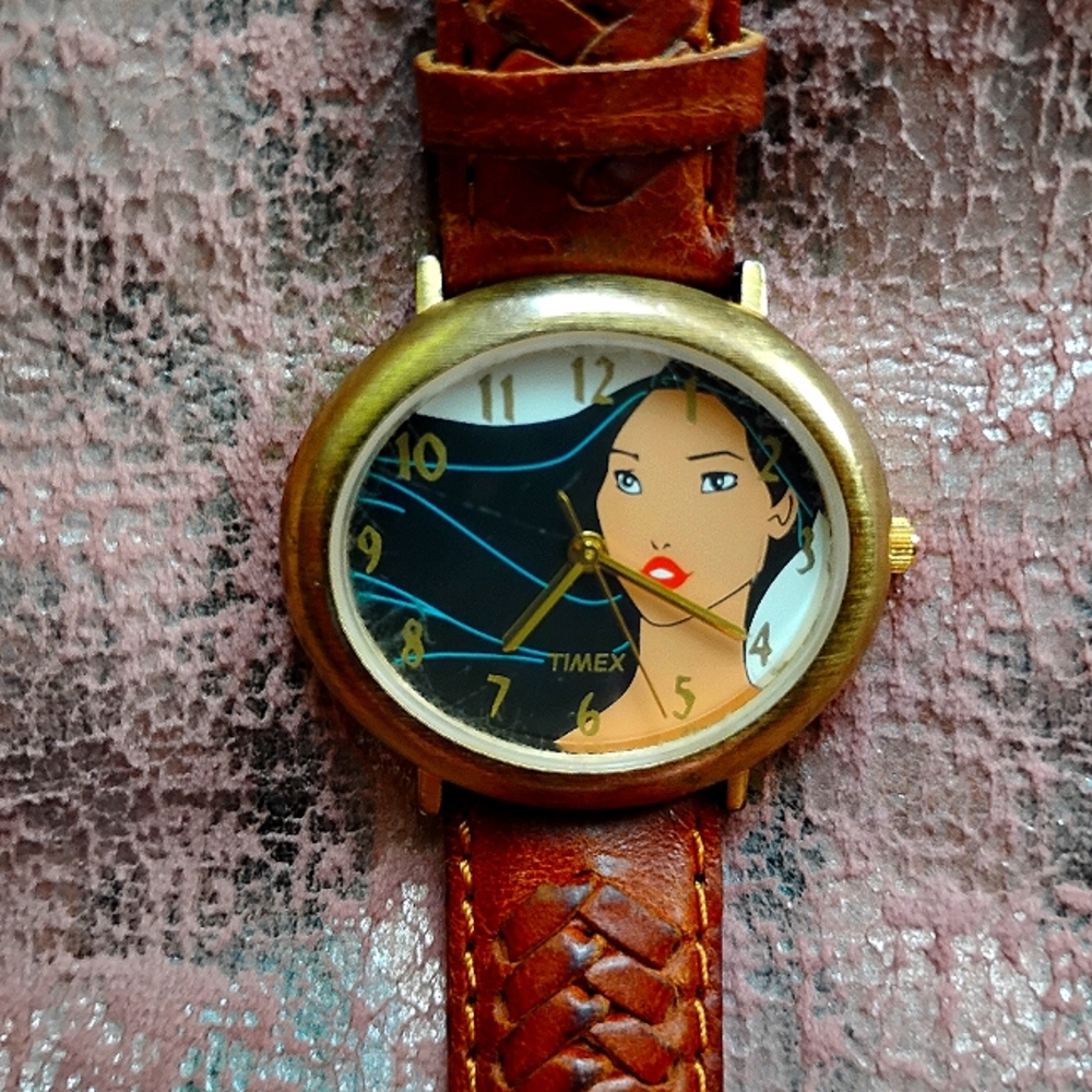 Vintage Timex Collectible Pocahontas Watch.